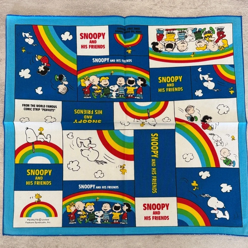 Snoopy and Friends Colorful cotton handkerchief